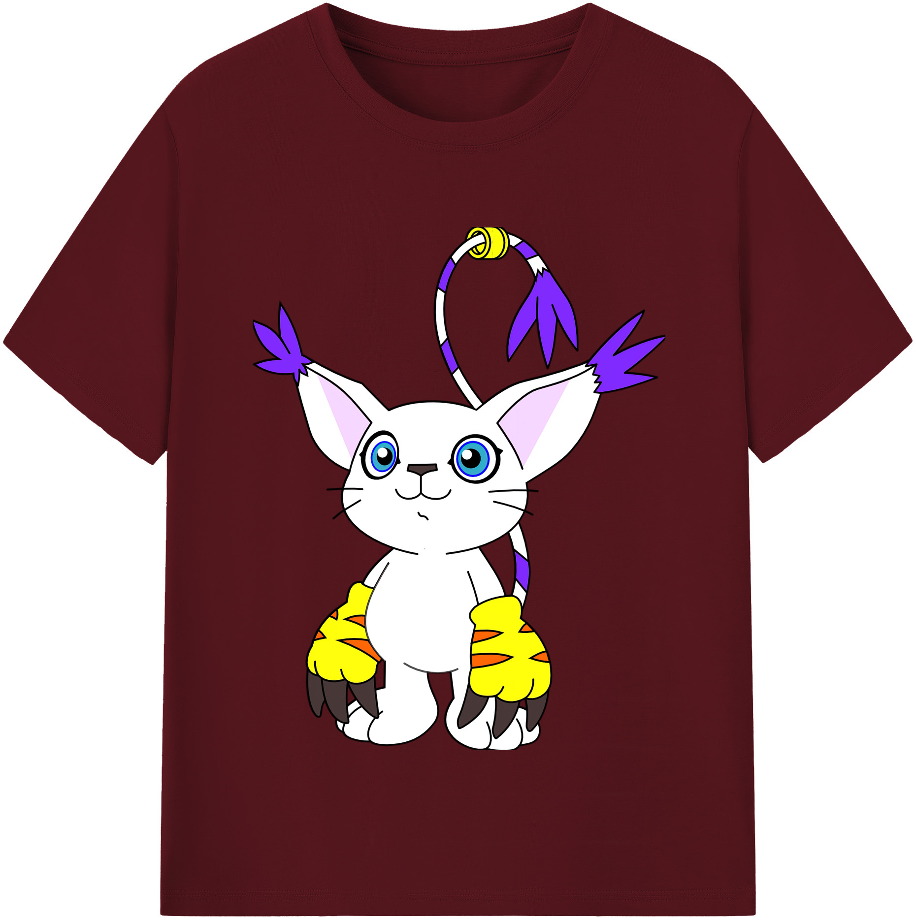 （画像用） Digimon デジタルモンスター/デジモン 綿100％半袖Tシャツ（フロントプリント）